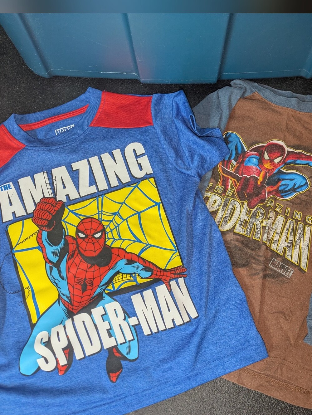 🌞4/20$ Marvel Spider-Man Blue, Red & Yellow Graphic Tees